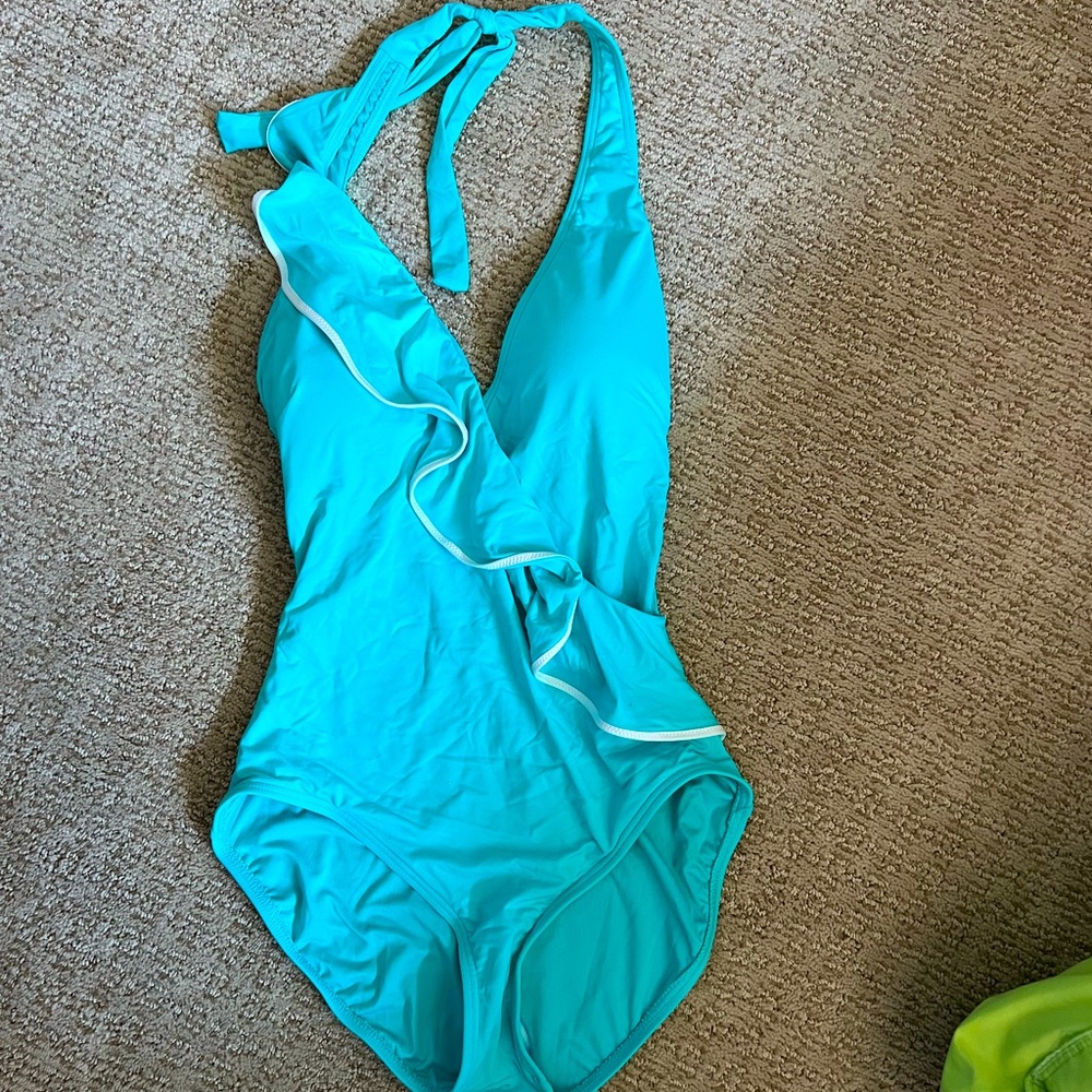 One piece halter swim suit